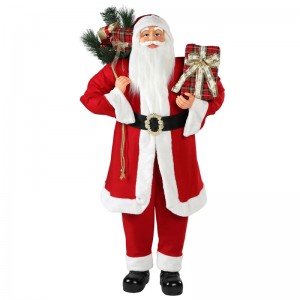30 ~ 110cm jul stående santa claus ornament dekoration festival ferie figurine samling traditionelle xmas isplay